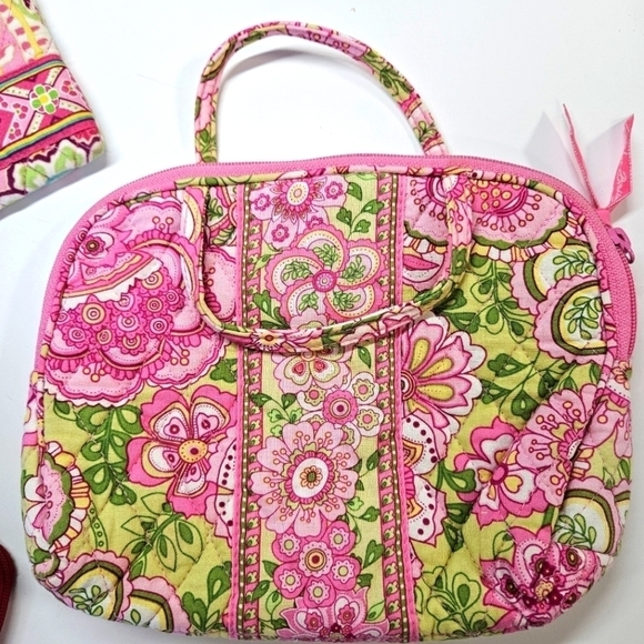 Vera Bradley Mixed 5 Piece Lot Purse Wallet Travel Cosmetic Cases Pink Brown Red - Picture 5 of 8